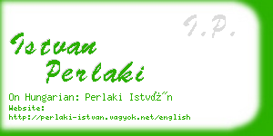 istvan perlaki business card